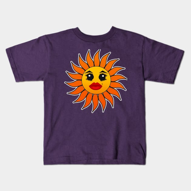 Kawaii Sunshine Diva Kids T-Shirt by artbyomega